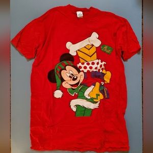 Mickey mouse christmas presents shirt vintage one size